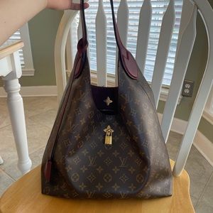 Louis Vuitton monogram canvas flower hobo bag